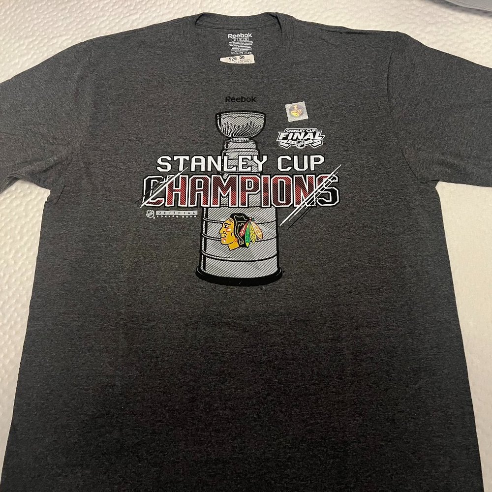 2015 CHICAGO BLACKHAWKS STANLEY CUP CHAMPION SHIRT XL